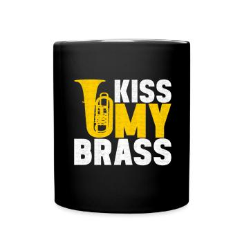 Tuba Tubist - Tasse einfarbig - Schwarz - Vorne