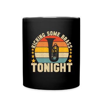 Tuba tuba player - Full Colour Mug - black - Front