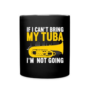 Tuba tuba player - Full Colour Mug - black - Front
