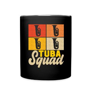 Tuba Tubist - Tasse einfarbig - Schwarz - Vorne
