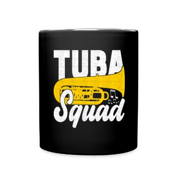 Tuba tuba player - Full Colour Mug - black - Front