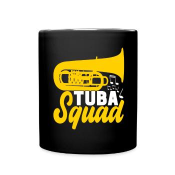 Tuba Tubist - Tasse einfarbig - Schwarz - Vorne