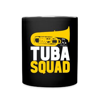 Tuba Tubist - Tasse einfarbig - Schwarz - Vorne