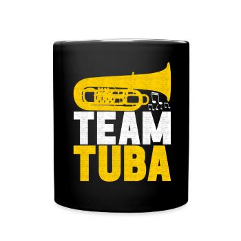 Tuba Tubist - Tasse einfarbig - Schwarz - Vorne