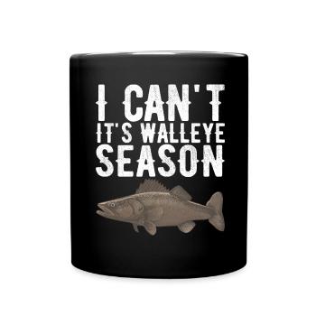 Pêcheurs à la ligne de pêche au doré jaune - Mug uni - noir - Devant