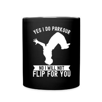 Parkour Freerunning - Mug uni - noir - Devant