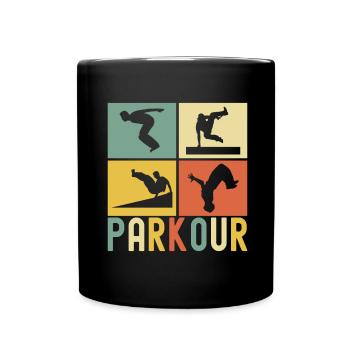 Parkour Freerunning - Full Colour Mug - black - Front
