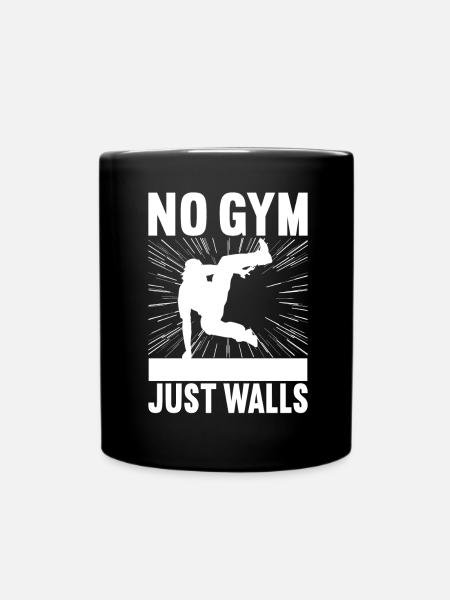 Parkour Freerunning - Tasse einfarbig - Schwarz