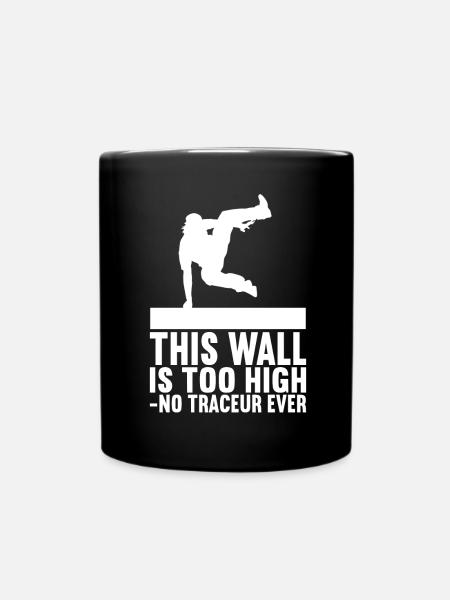 Parkour Freerunning - Tasse einfarbig - Schwarz