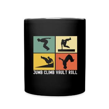 Parkour Freerunning - Full Colour Mug - black - Front