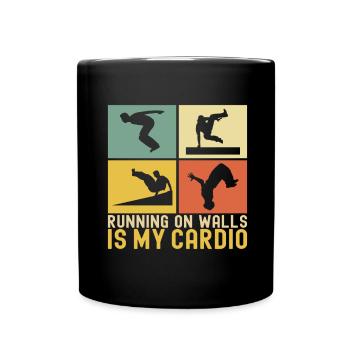 Parkour Freerunning - Full Colour Mug - black - Front