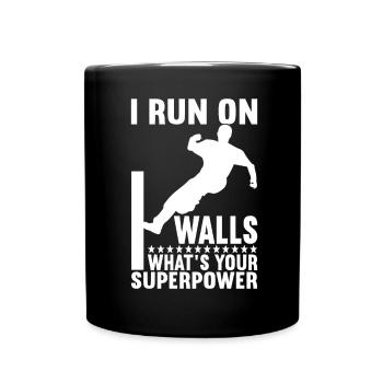 Parkour Freerunning - Full Colour Mug - black - Front