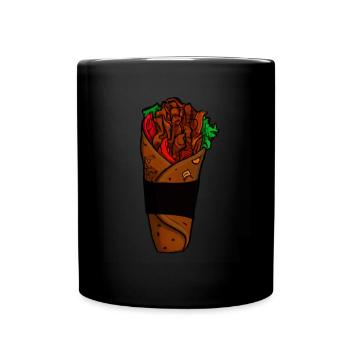 Döner Kebap - Tasse einfarbig - Schwarz - Vorne