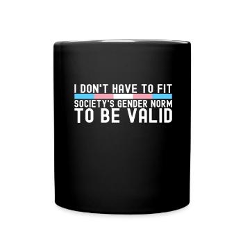 Transgender Trans LGBTQ - Tasse einfarbig - Schwarz - Vorne