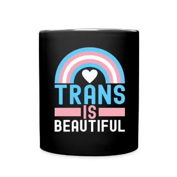Transgender Trans LGBTQ - Tasse einfarbig - Schwarz - Vorne