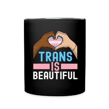 Transgender Trans LGBTQ - Tasse einfarbig - Schwarz - Vorne
