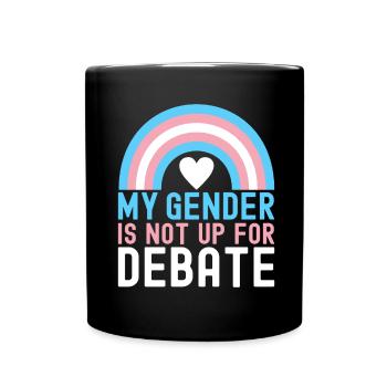 Transgender Trans LGBTQ - Tasse einfarbig - Schwarz - Vorne