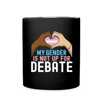Transgender Trans LGBTQ - Tasse einfarbig - Schwarz - Vorne