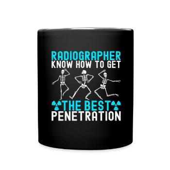 Radiologie Radiologe - Tasse einfarbig - Schwarz - Vorne