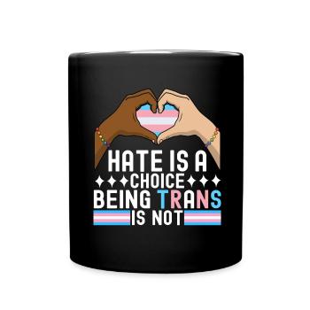 Transgender Trans LGBTQ - Tasse einfarbig - Schwarz - Vorne