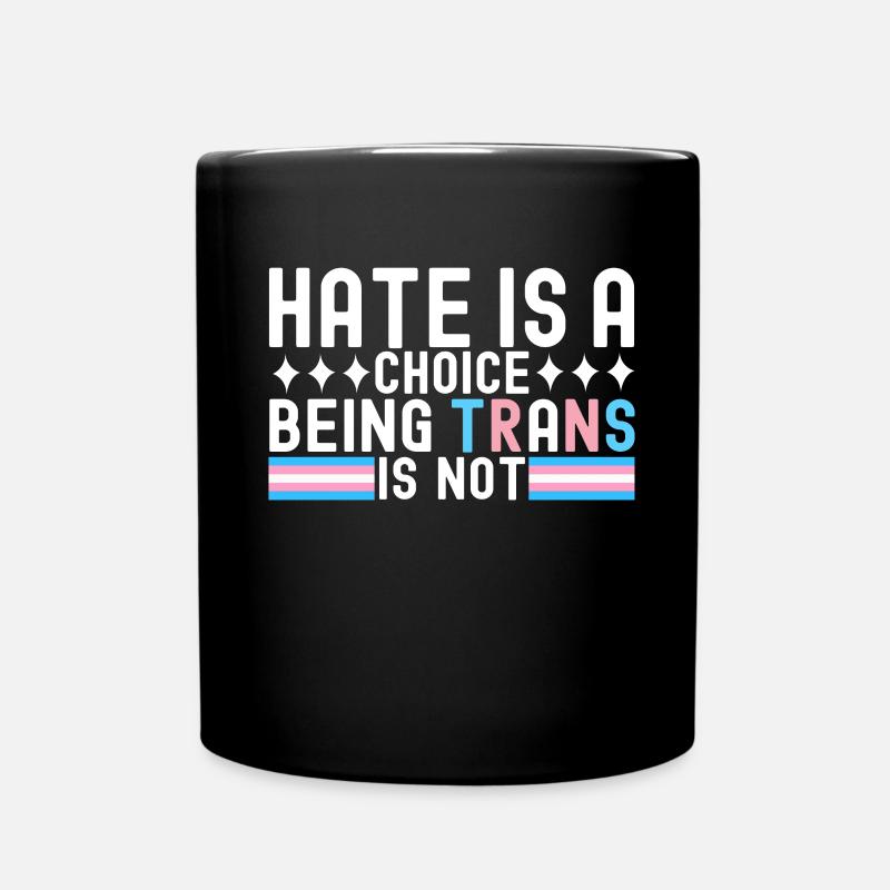 Transgender Trans LGBTQ - Full Colour Mug - black