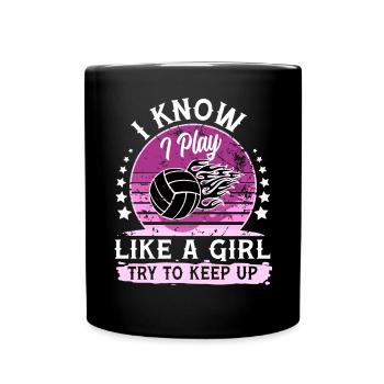 Volleyball - Full Colour Mug - black - Front