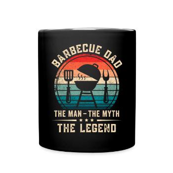 Barbecue Papa Grillades BBQ Viande Fumoir - Mug uni - noir - Devant