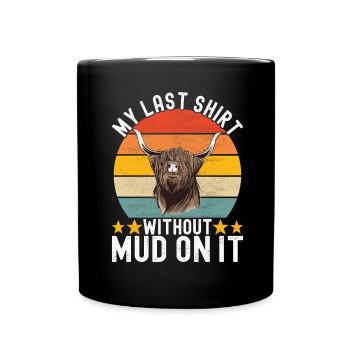 Vache des Highlands Hochlandkuh - Mug uni - noir - Devant