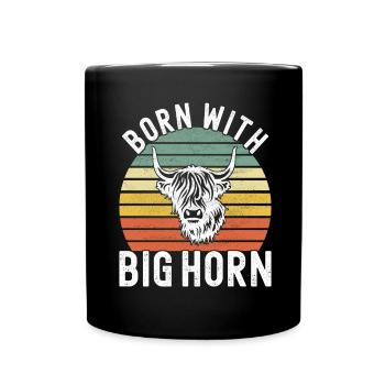 Vache des Highlands Hochlandkuh - Mug uni - noir - Devant