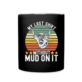 Vache des Highlands Hochlandkuh - Mug uni - noir - Devant