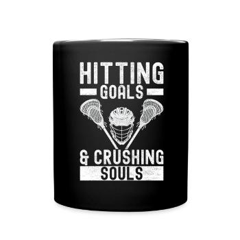 Lacrosse - Tasse einfarbig - Schwarz - Vorne