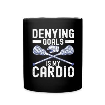 Lacrosse - Tasse einfarbig - Schwarz - Vorne