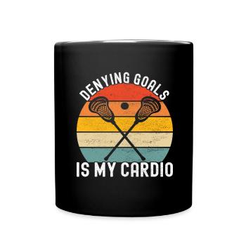 Lacrosse - Full Colour Mug - black - Front