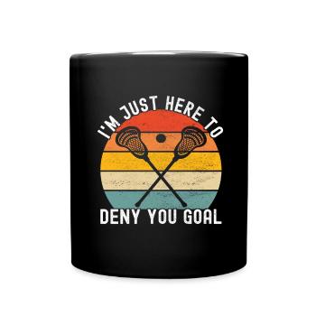 Lacrosse - Tasse einfarbig - Schwarz - Vorne