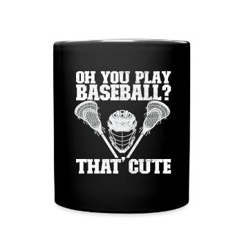 Lacrosse - Full Colour Mug - black - Front