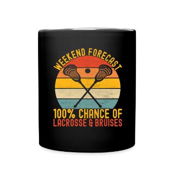 Lacrosse - Full Colour Mug - black - Front