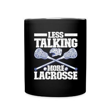 Lacrosse - Full Colour Mug - black - Front
