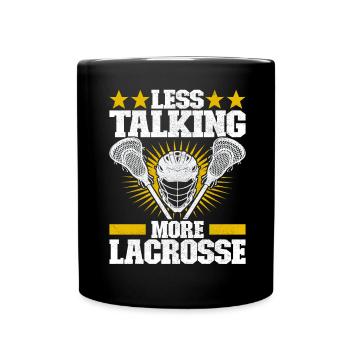 Lacrosse - Full Colour Mug - black - Front