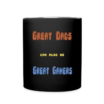 Gamerpapa Father's Day Gift - Full Colour Mug - black - Front