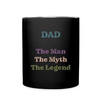 Papa The Legend Father's Day Gift - Full Colour Mug - black - Front