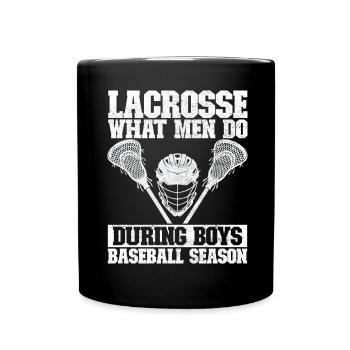 Lacrosse - Full Colour Mug - black - Front