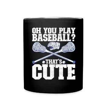 Lacrosse - Full Colour Mug - black - Front