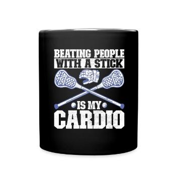 Lacrosse - Tasse einfarbig - Schwarz - Vorne