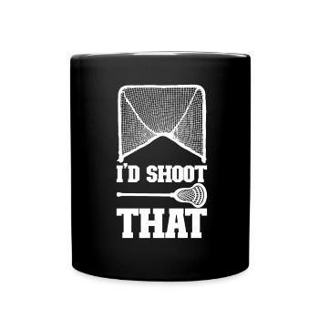 Lacrosse - Full Colour Mug - black - Front