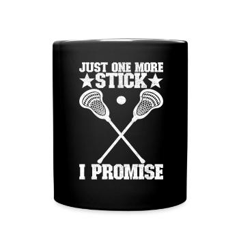 Lacrosse - Full Colour Mug - black - Front