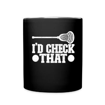 Lacrosse - Tasse einfarbig - Schwarz - Vorne
