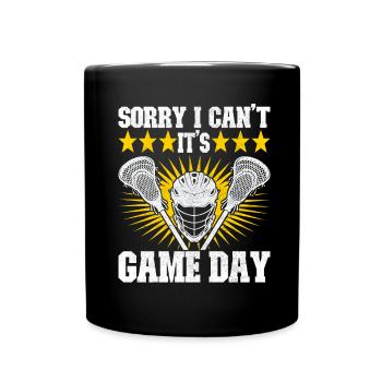 Lacrosse - Full Colour Mug - black - Front