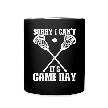 Lacrosse - Full Colour Mug - black - Front