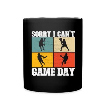 Lacrosse - Full Colour Mug - black - Front