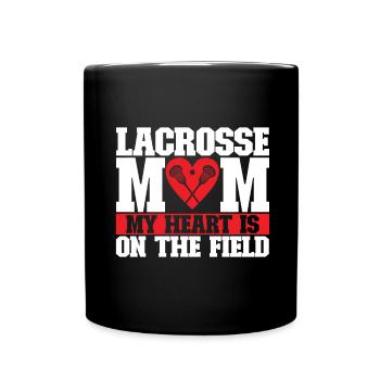 Lacrosse - Full Colour Mug - black - Front
